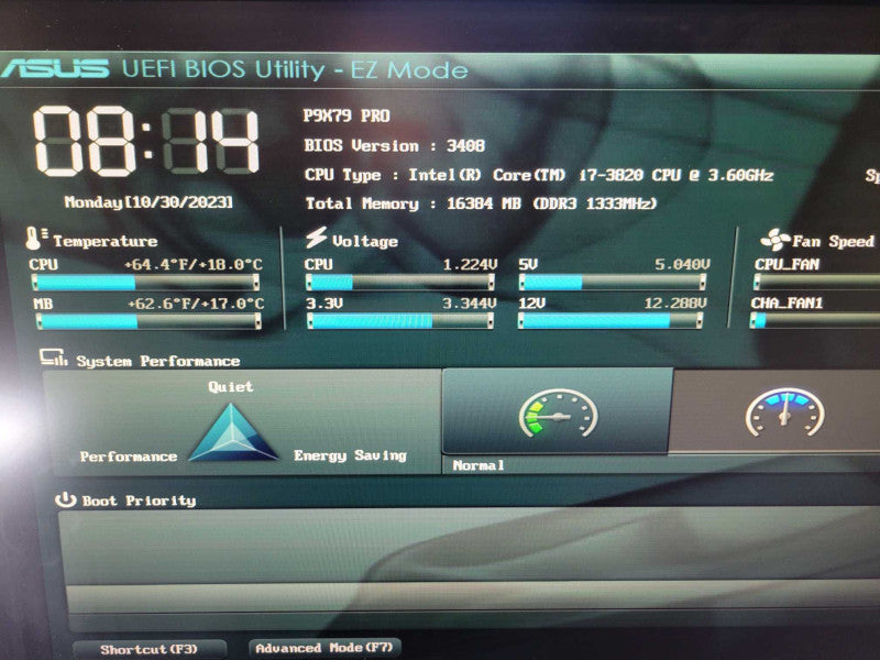 Intel Core i7-3820 @ 3.6Ghz | ASUS P9X79 PRO | 16GB RAM | NOCTUA NH-D15 %