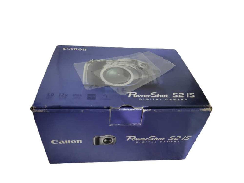 Canon PowerShot S2 IS 5.0MP 12x Zoom Flip Screen Compact Digital Bridge Camer !