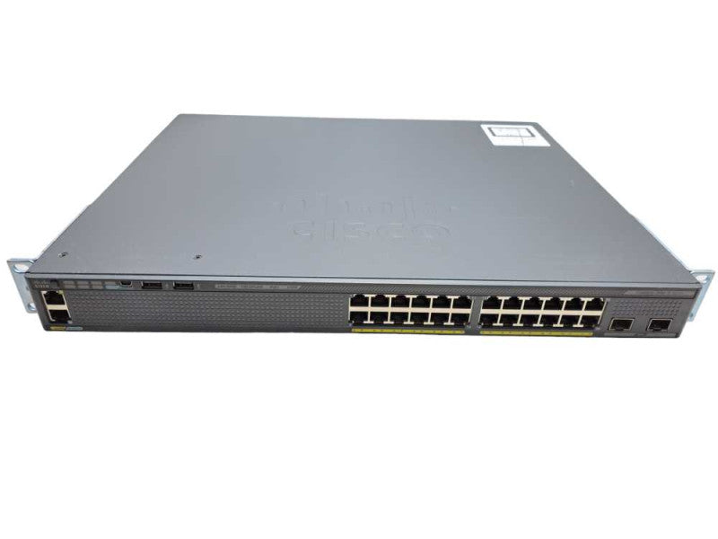 Cisco WS-C2960X-24PD-L | 24 Port GigE PoE+ 370W Switch 2x 10G SFP+ w/ Stack )