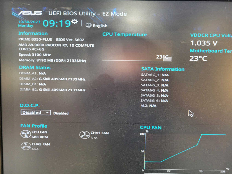 AMD A10-9600 Radeon R7 | ASUS PRIME B350-PLUS | 8GB DDR4 RAM | M.2 Slot %