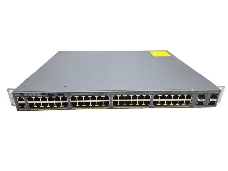 Cisco WS-C2960X-48LPS-L 48 Port GigE PoE+ Switch 370W 4x SFP w/ RackMount )