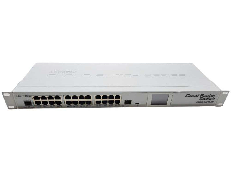 Mikrotik CRS125-24G-1S-RM Cloud Router Switch 24 Port Gigabit SFP LCD  )