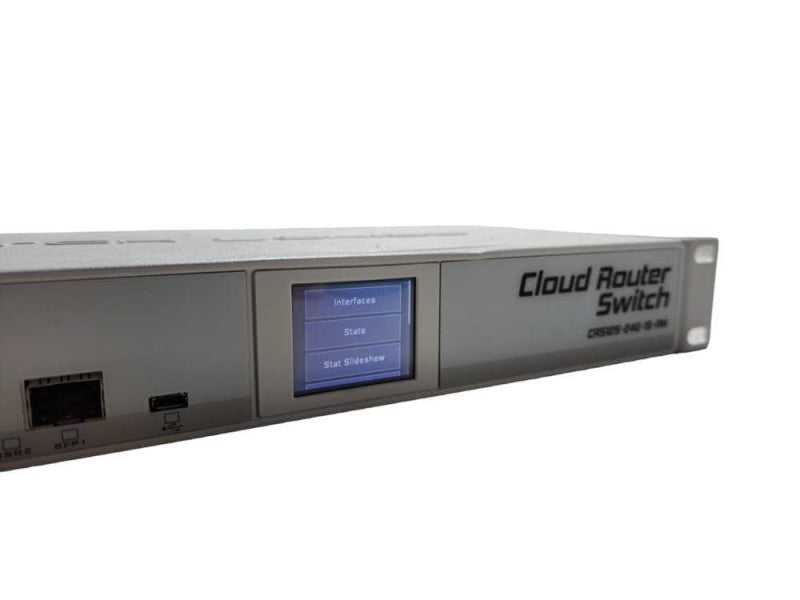 Mikrotik CRS125-24G-1S-RM Cloud Router Switch 24 Port Gigabit SFP LCD  )