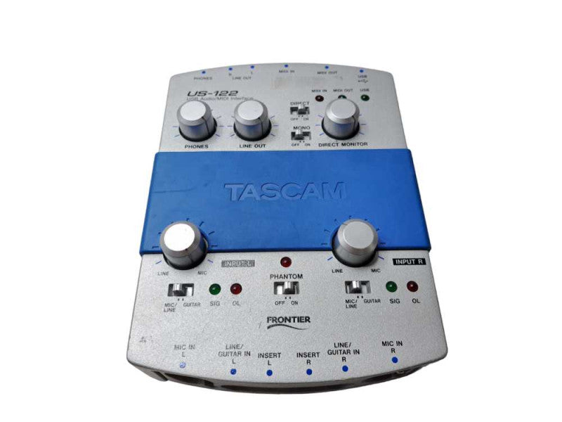 Tascam US-122 USB Audio MIDI Interface | Untested For Parts  )