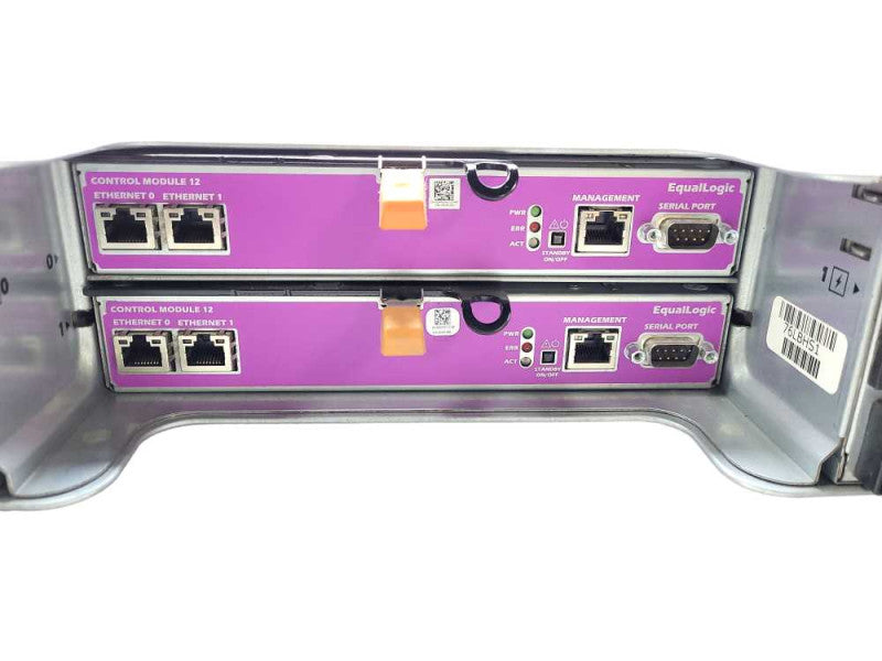 Dell EqualLogic PS4100 E03J 12-Bay 3.5\\" 2x Control Module 12 E09M001 E90M $