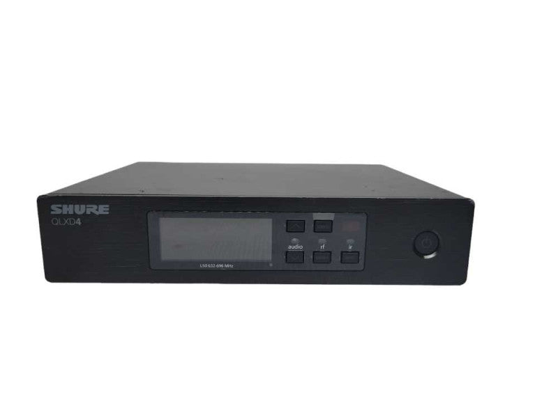 Shure QLXD4 L50 632-696MHz Wireless Microphone Receiver (No Antennas) %