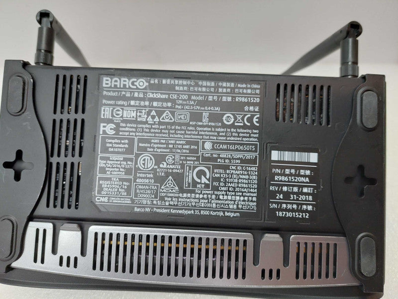 Barco Clickshare Base Only Model: CSE-200   R9861520 ?