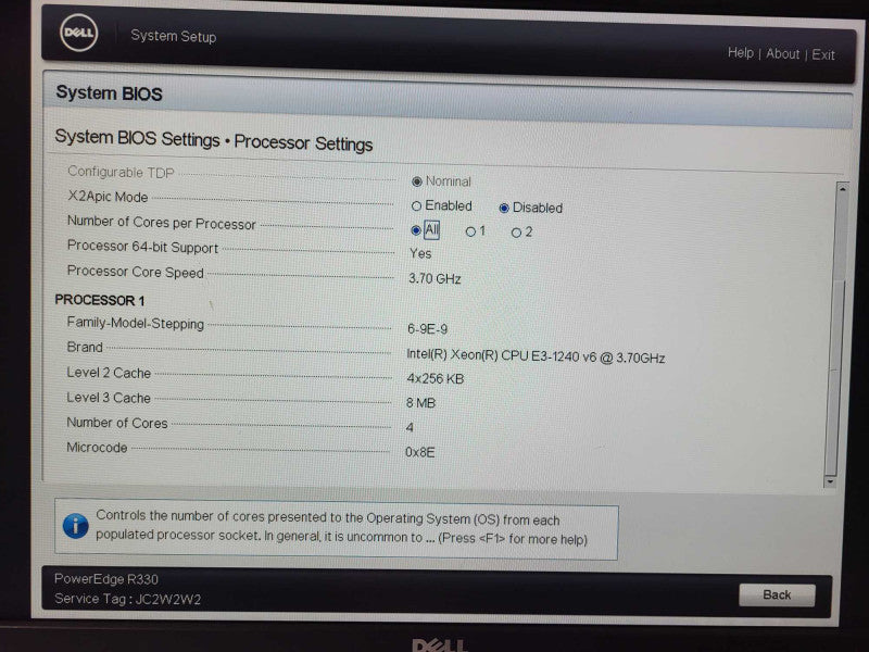 Dell PE R330 Server Xeon E3-1240 v6 @ 3.70GHz 48GB DDR4 H330 RAID 2x PSU READ $