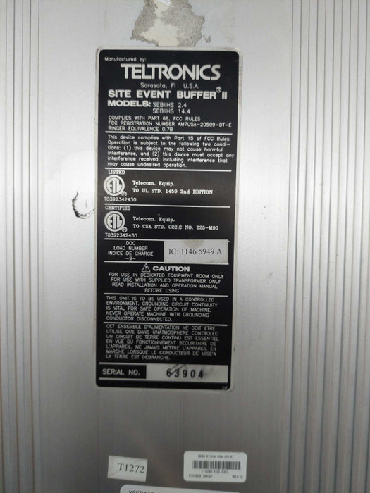Teltronics SEB II Site Event Buffer II Model: sebiihs 2.4 128K 2 port  ?