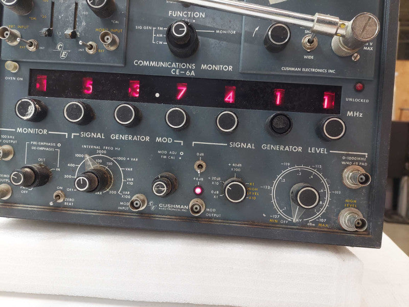 Cushman Electronics Communications Monitor Model: CE-6A ?
