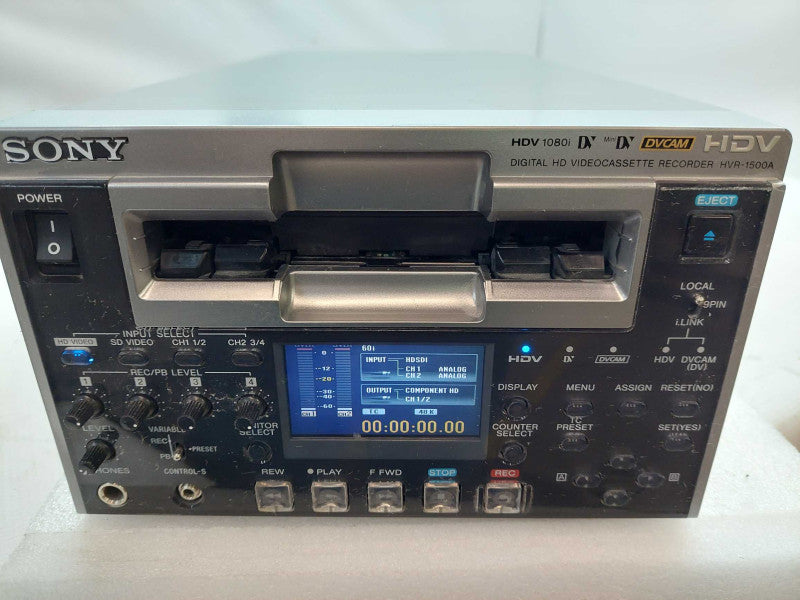 Sony Digital  HD VideoCassette Recorder HDV 1080i DVCAM  Model: HVR-1500A  ?