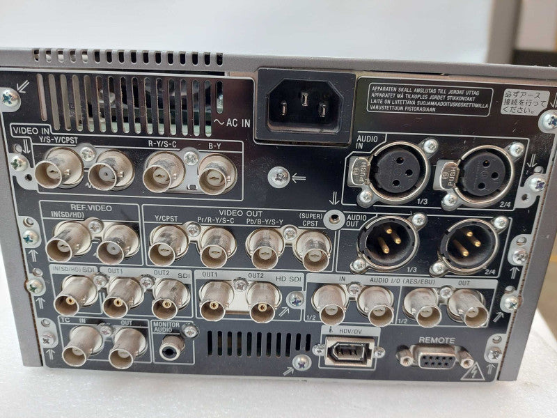 Sony Digital  HD VideoCassette Recorder HDV 1080i DVCAM  Model: HVR-1500A  ?