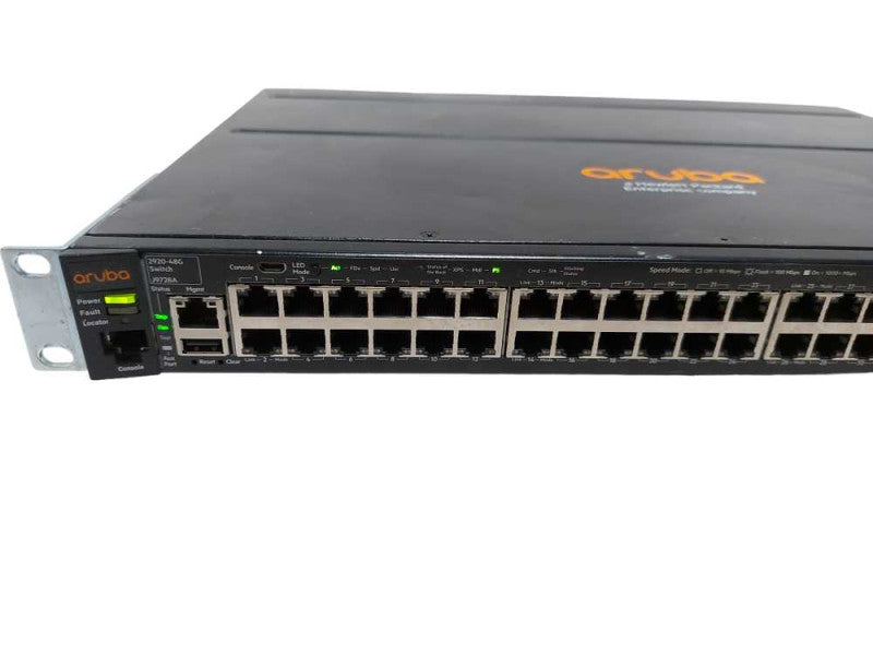HP Aruba 2920-48G J9728A Gigabit Network Switch - Factory Reset - READ #