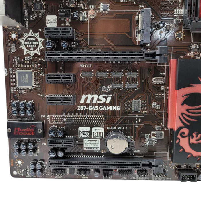 MSI Z87-G45 Gaming Motherboard with Intel Core i7-4770K & 8GB RAM READ  -