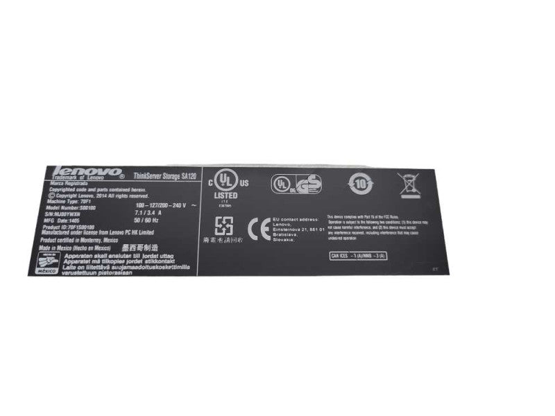 Lenovo ThinkServer SA120 12x3.5\\" Bay Storage Array with Dual SAS Controllers %