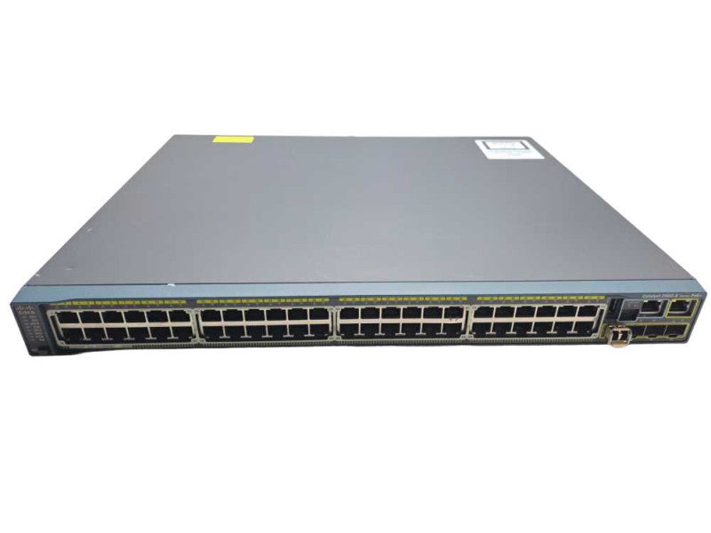 Cisco WS-C2960S-48FPS-L | 48 Port Gigabit PoE+ 740W + Stack | Network Switch Q)
