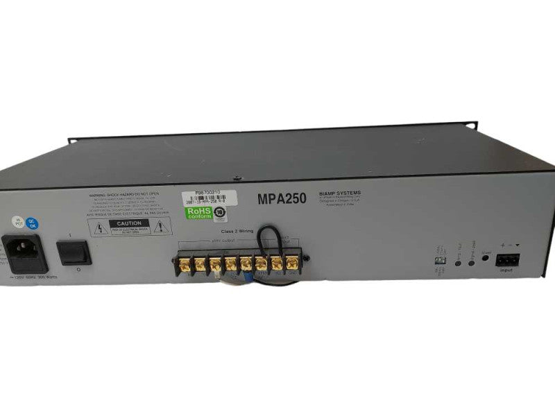 BiAmp Systems Rack Mountable Model: MPA250 Q?