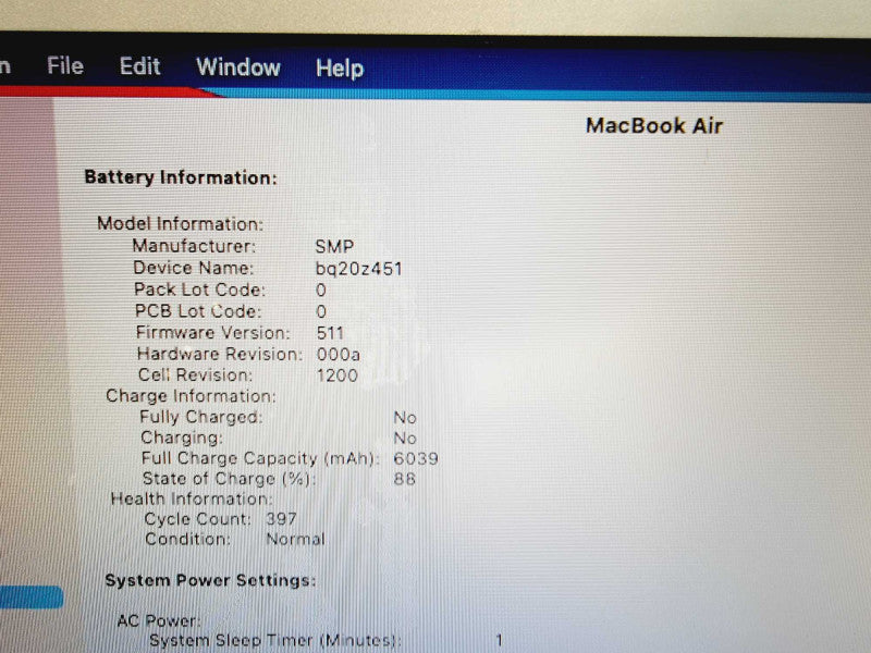 Apple Macbook Air 2013 13\\" Core i5-4250U @ 1.3GHz 4GB DDR3 250GB SSD (