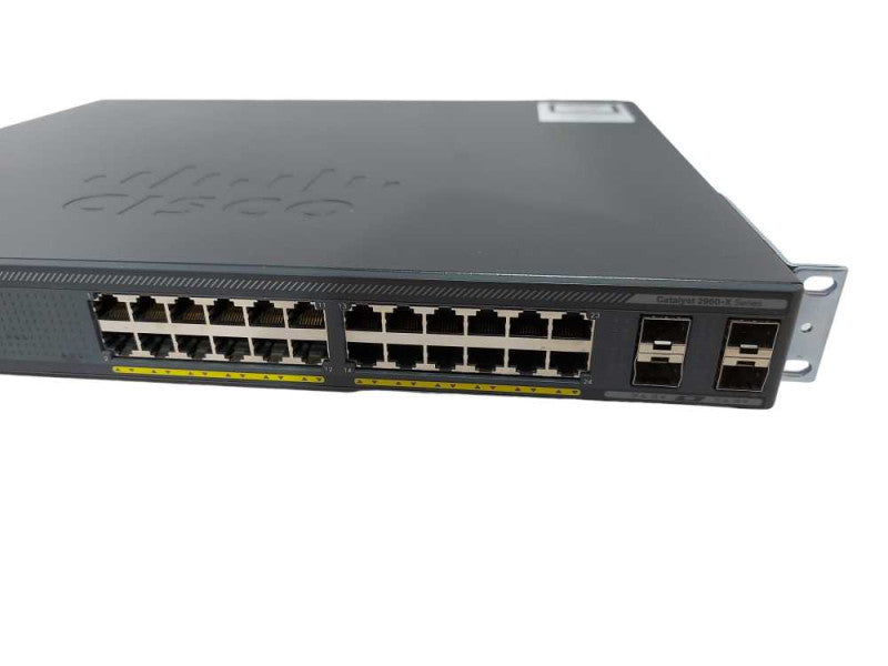 Cisco WS-C2960X-24PS-L V01 Catalyst 24 Port PoE+ Switch Factory Reset #