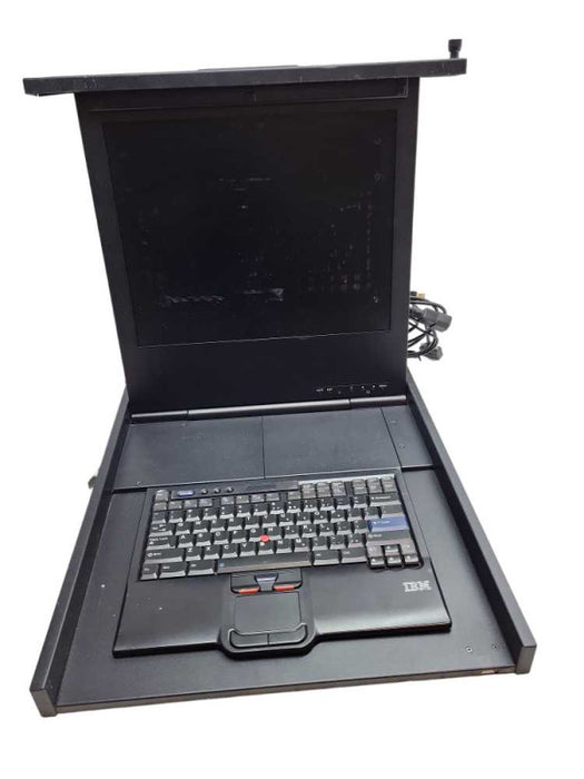 IBM 17\\'\\' LCD Flat Panel 1723-HC1 Rack Mounted Console Kit w/ Cables 39M2965 &