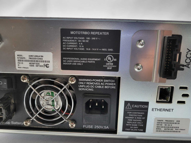 Motorola Mototrbo XPR8400, AAM27JQR9JA7BN, Repeater, Read _