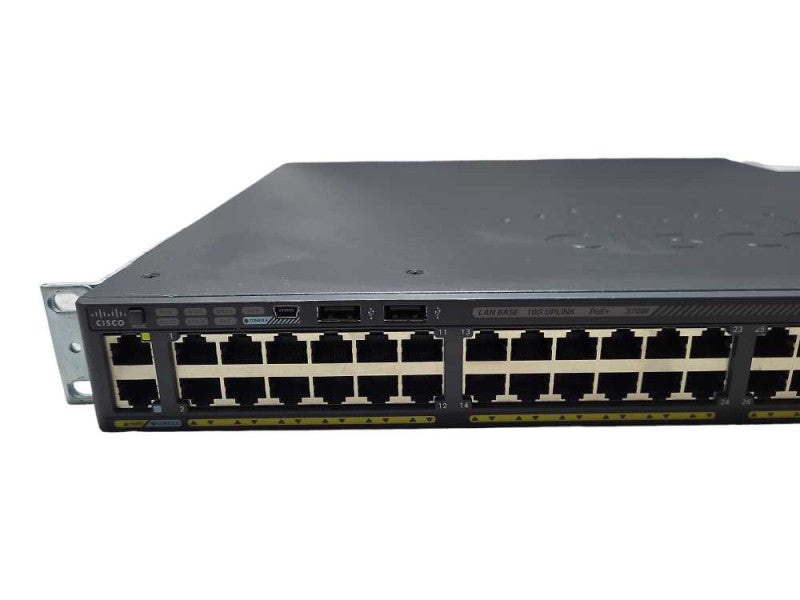 Cisco WS-C2960X-48LPD-L 48 Port PoE Gigabit Switch READ $