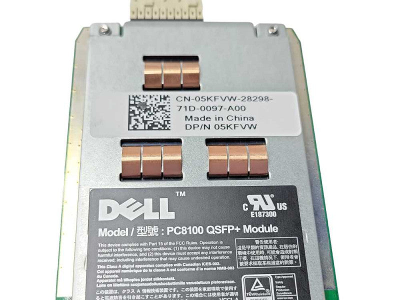 Dell Dual Port 40Gb PC8100 QSFP+ Expansion Module 05KFVW  Q_
