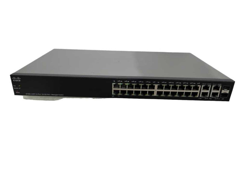 Cisco SF300-24PP 24-Port Fast 10/100 Ethernet PoE+ Managed Switch !