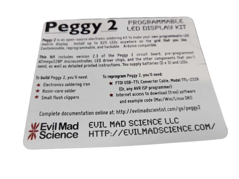 Peggy 2 programmable lcd display kit with extra board &