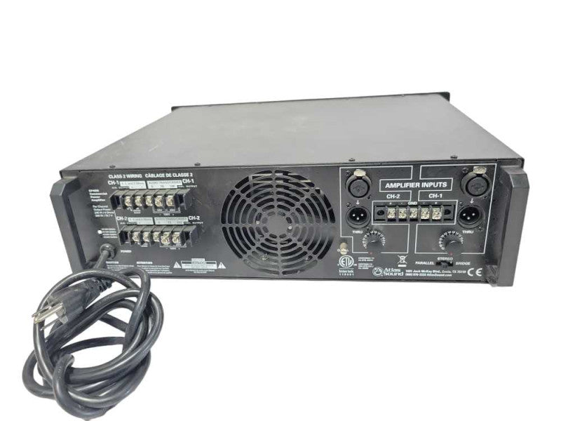 Atlas Sound Commercial Power Amplifier CP400 Amp Dual Channel 400W, Read Q_