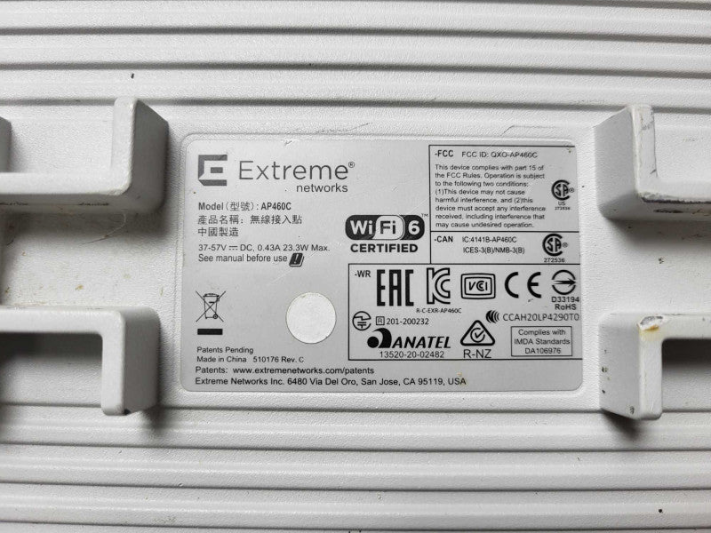 Extreme Networks AP460C WiFi Tri-Radio Wireless Outdoor Access Point READ Q$