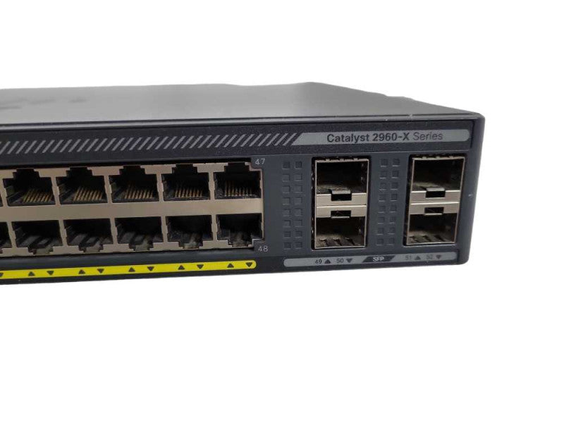 Cisco Catalyst 2960-X Series WS-C2960X-48FPS-L PoE+ Network Switch fact reset !