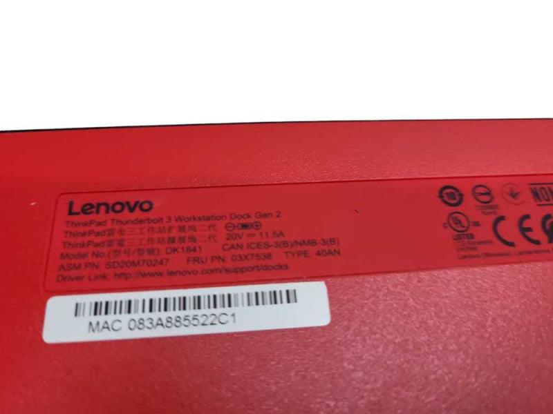 Lenovo Thunderbolt 3 Docking Station (DK1841) with 170W power supply Q&