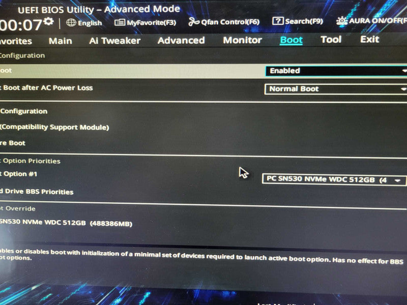 AMD Ryzen 5 2600-3.4Ghz | ASUS TUF B450M-PLUS GAMING | 16GB RAM | 512GB NVMe %