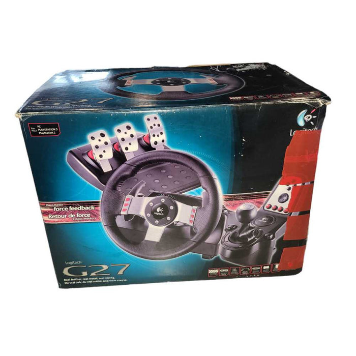 Logitech G27 Leather Racing Wheel Kit READ   -