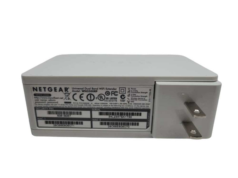 NETGEAR Universal DualBand WiFi Extender (WN3500RP) %