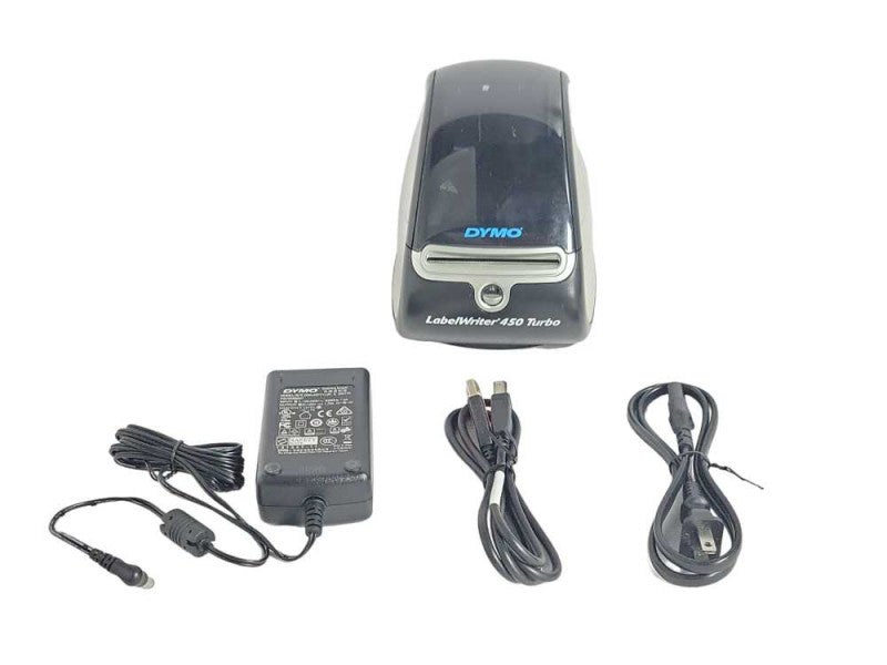Dymo LabelWriter 450 Turbo Direct Thermal Label Printer 1750283 w/ Power adap Q_