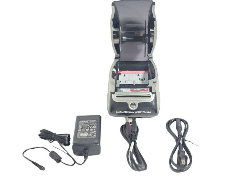 Dymo LabelWriter 450 Turbo Direct Thermal Label Printer 1750283 w/ Power adap Q_