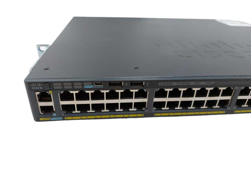 Cisco WS-C2960X-48FPS-L 2960X Series 48x port GIG POE+ switch - Fact Reset #