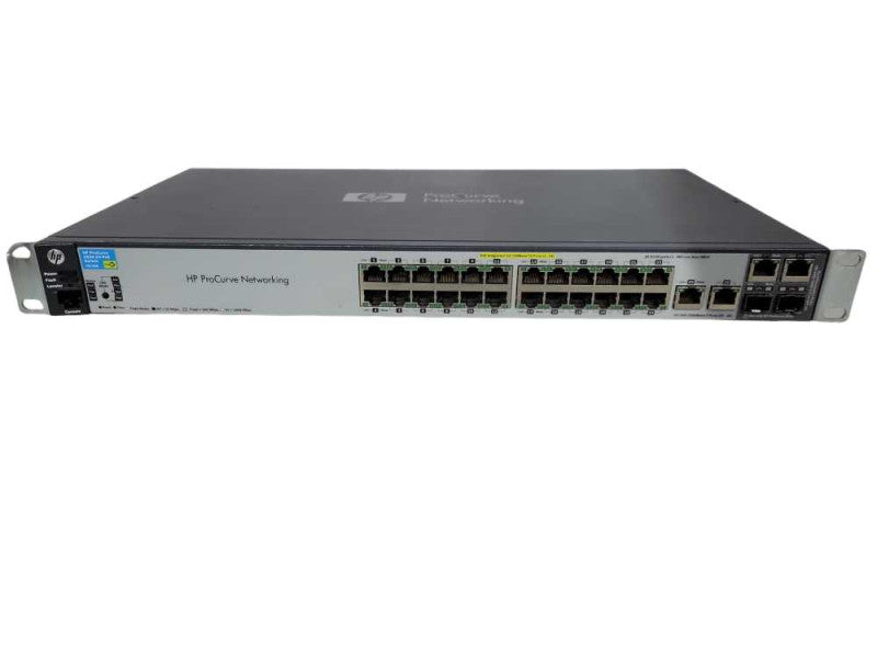 HP ProCurve 2520-24-PoE 24-Port Ethernet Networking Switch Model J9138A !