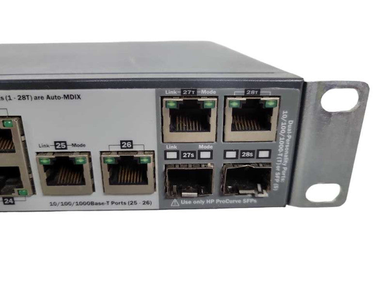 HP ProCurve 2520-24-PoE 24-Port Ethernet Networking Switch Model J9138A !