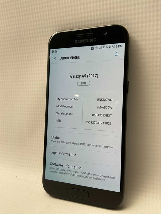 Samsung Galaxy A5 2017 32GB SM-A520W UNLOCKED  -