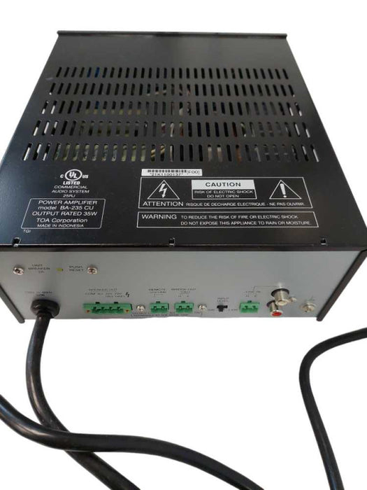 Toa Power Amplifier Model: BA-235   35W ?