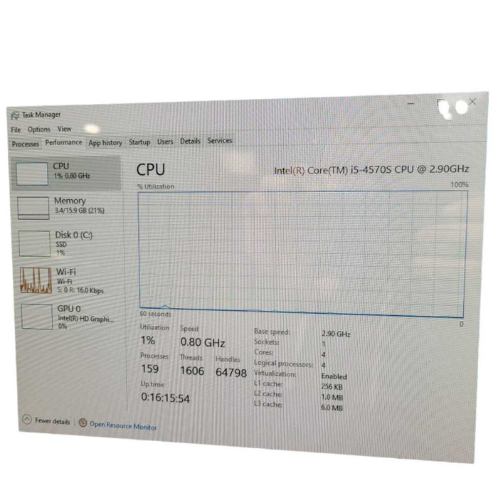 DELL Optiplex 9020 Touch AIO Intel Core i5-4570S @2.90GHz 16GB RAM & 1TB SSD  -