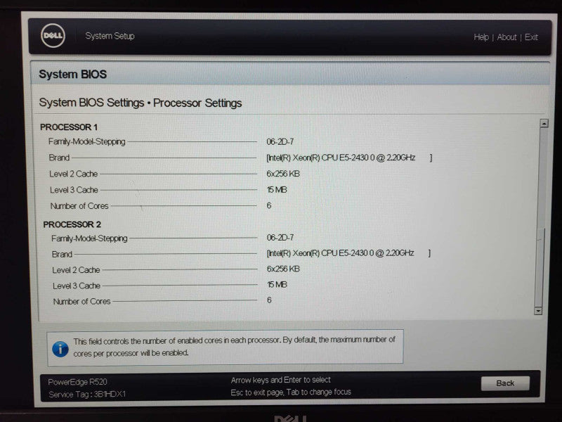 Dell PE R520 Server 2x Xeon E5-2430 0 @ 2.20GHz 32GB Ram H710 Mini 2x PSU $