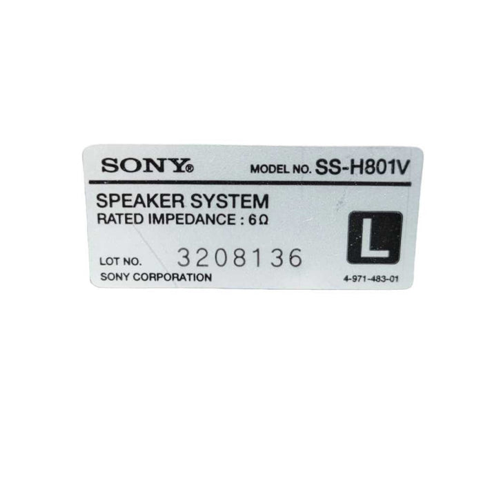 SONY SS-H801V Good Sounding Speaker Pair  -