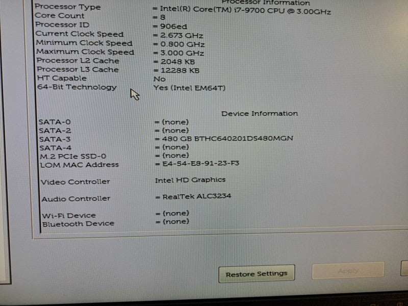 Dell OptiPlex 7070 SFF Desktop i7-9700 @ 3.00GHz 16GB DDR4 480GB SSD )