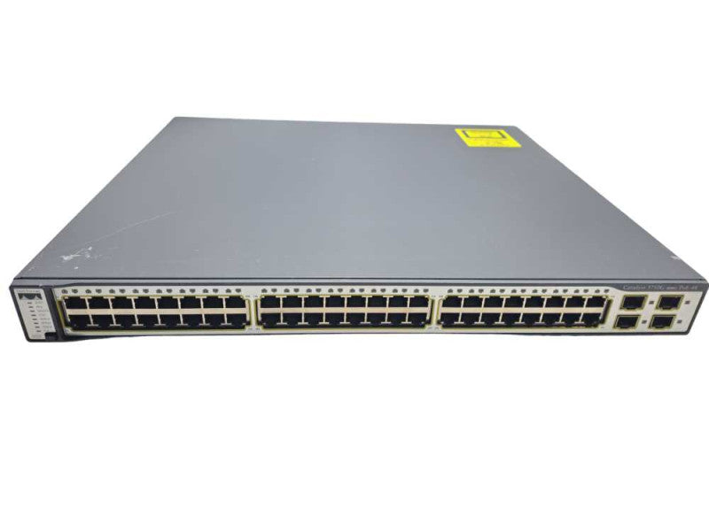 Cisco WS-C3750G-48PS-E | 48 Port Gigabit PoE Switch | Factory Reset )