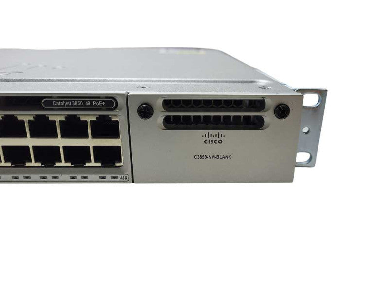 Cisco WS-C3850-48P-L 48-Port PoE+ Gigabit Network Switch w/ 1x PSU $