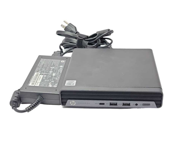 HP ProDesk 600 G6 Desktop Mini PC i3 10100T 3.0GHz 8GB W/ PSU, READ Q_